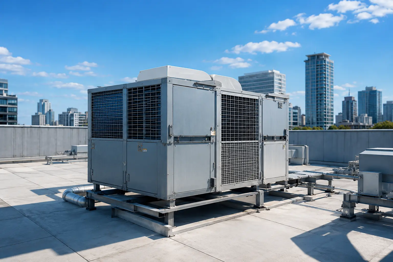Equipo rooftop de aire acondicionado central para instalaciones empresariales